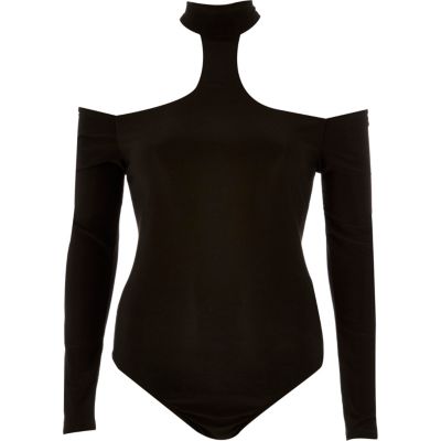 Black cut out bodysuit